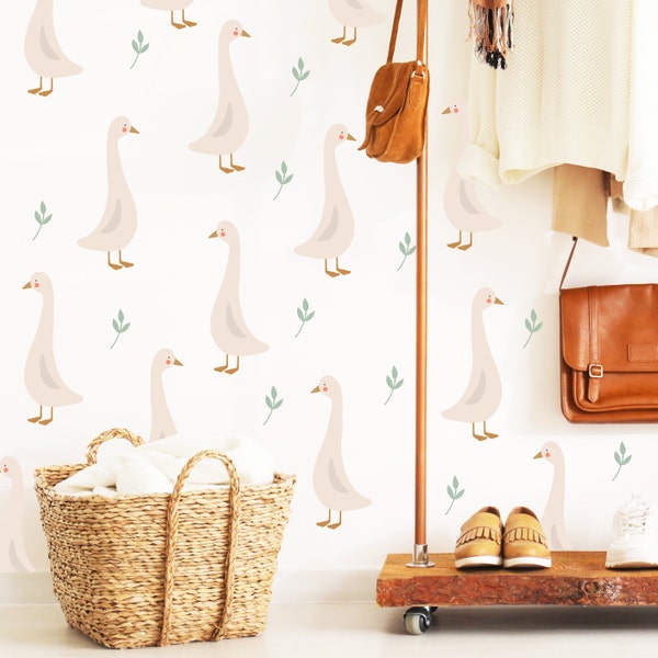 Geese Wall Decal Boho Nursery Wall Decal Stickers Boho Nursery Decor Neutral Girl Decal Kids room decal Gift For Her Animal Sticker Boy Room
