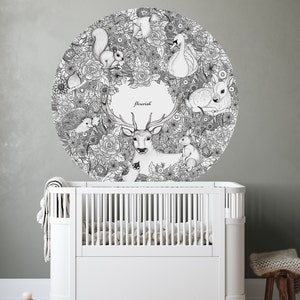 Gorgeous Flourish Round Wallpaper