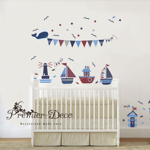 Boat Wall Decal Etsy UK
