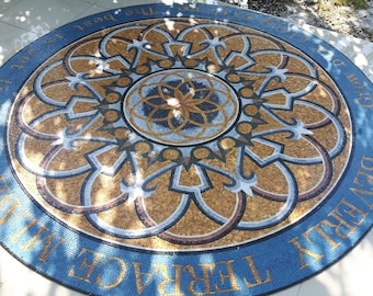 Custom Logo Medallion Mosaic Tiles