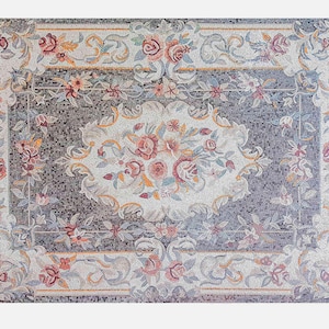 Artistic Marble Mosaic Rug