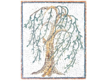 Willow Tree Backsplash Marble Mosaic Tiles