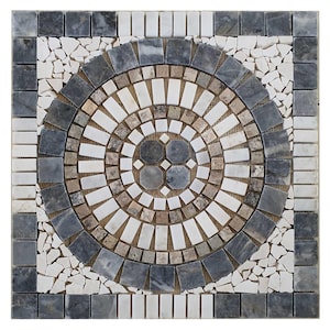 24&quot;x24&quot; Exotic Natural Marble Flooring Medallion Model 1