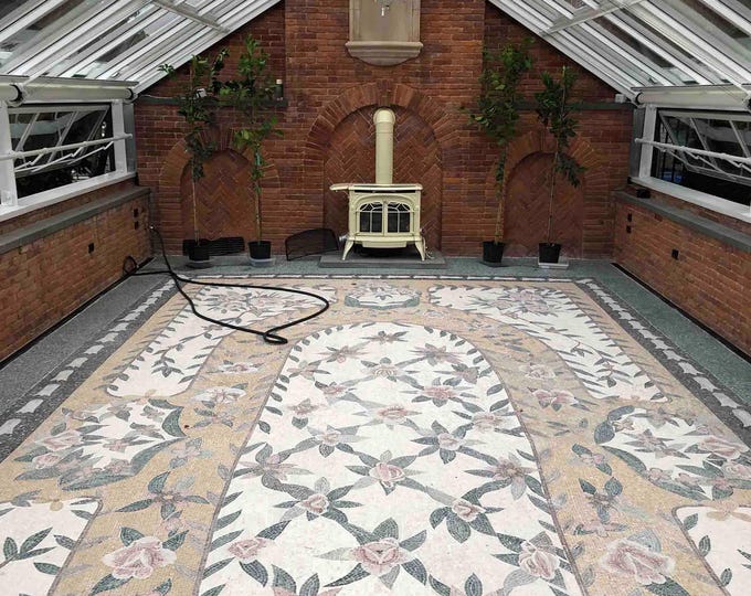 Featured listing image: Flowers Marble Mosaic Rug Flooring