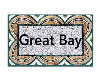 Handcrafted Marble Mosaic House Sign: Custom Subway Design