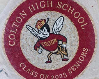 Custom Mosaic School Logo