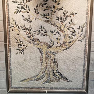 Olive Tree Mosaic Backsplash