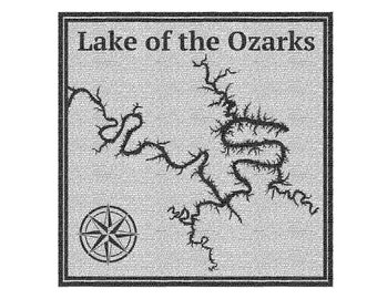 Lake of the Ozarks Marble Mosaic Tile: Custom Compass Rose Backsplash