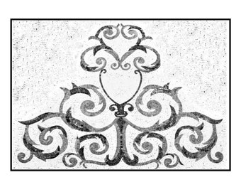 Handcrafted Marble Mosaic Tile: Flower Backsplash Mural, Indoor/Outdoor