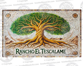 Tescalame Tree Ranch Sign Mosaic