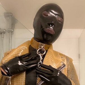 The Kink Latex Hood with perforated eyes and mouth