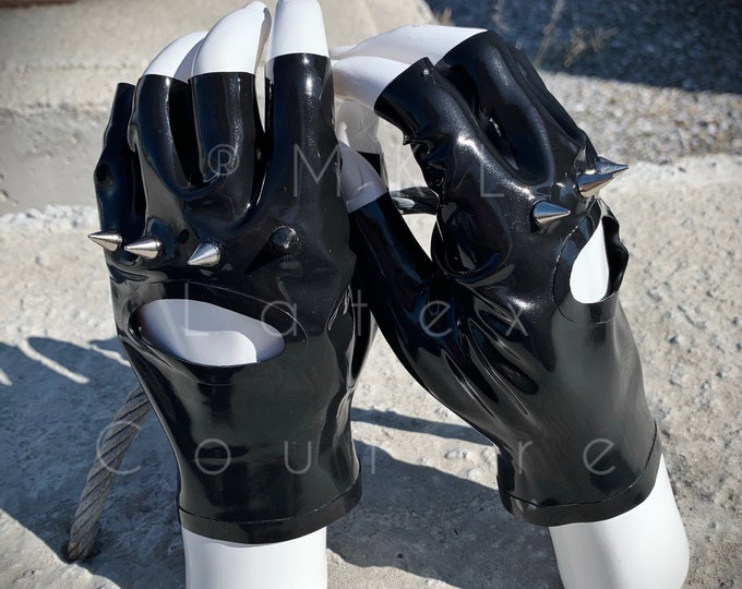 Vexy Latex Gloves with studs