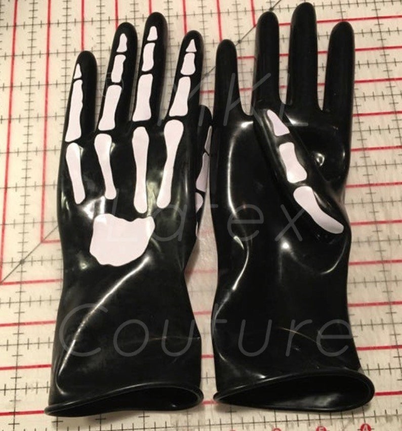 Grim Reaper Latex Gloves Bild 2