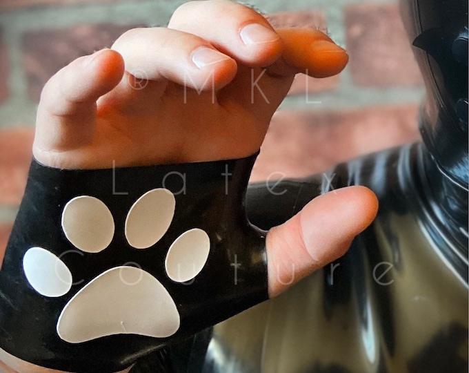 Cat Paws Latex Gauntlet