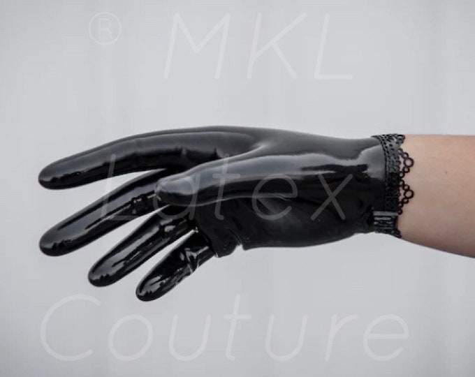 Ann Lace short Latex Gloves