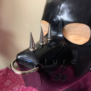Muzzle Piercings for MKL Doggy/Puppy Latex Hood Only