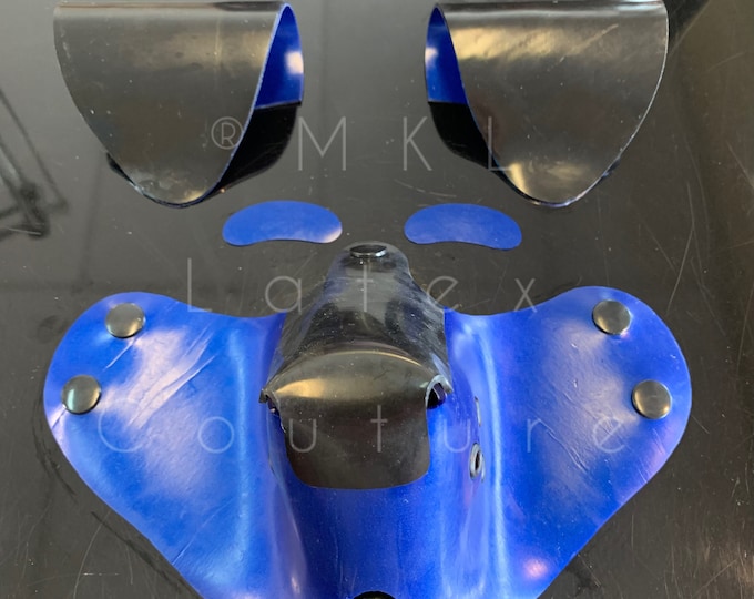 Cobalt Blue Puppy Latex Hood