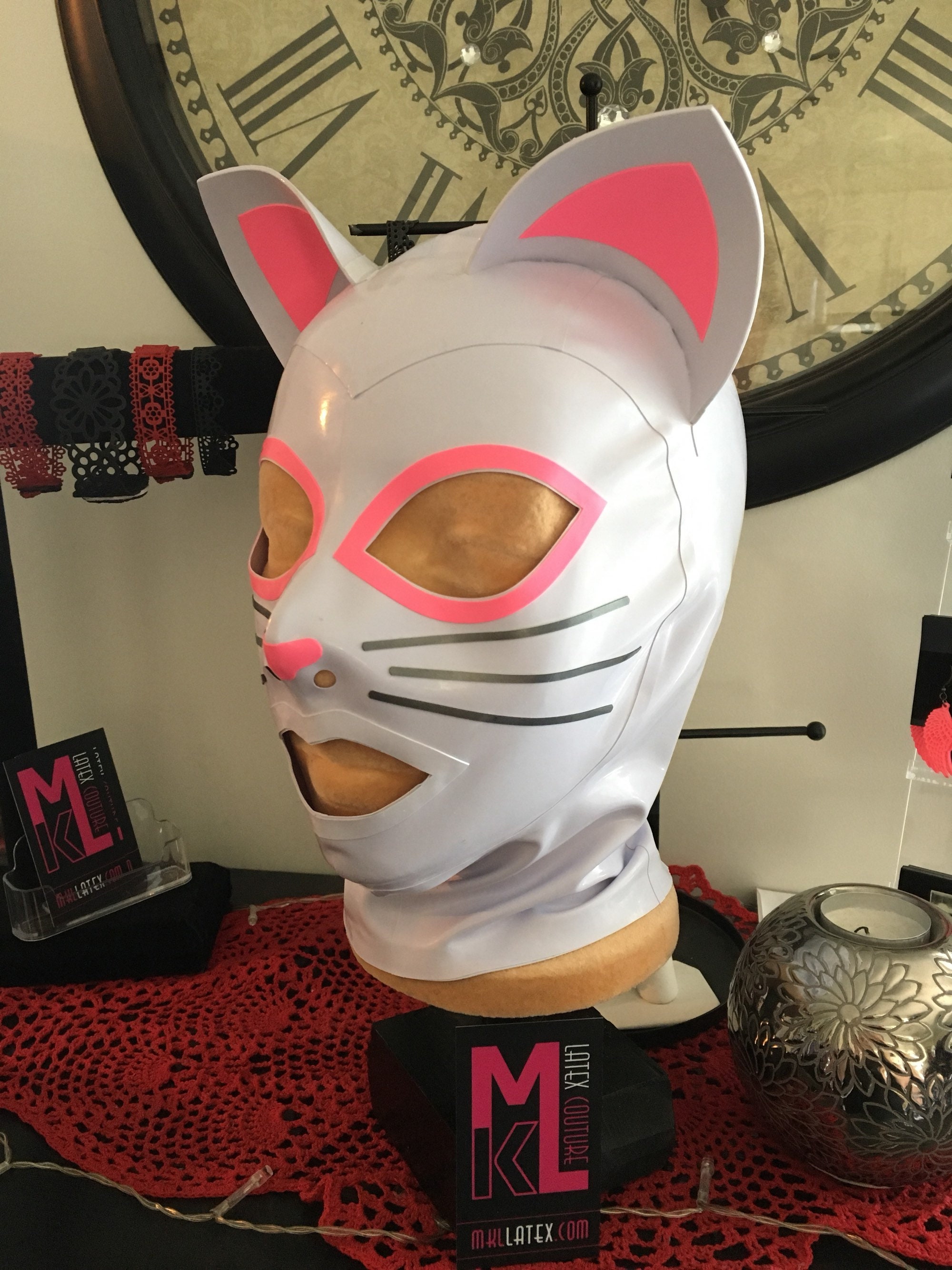 Kinky Kitty Latex Hood Etsy