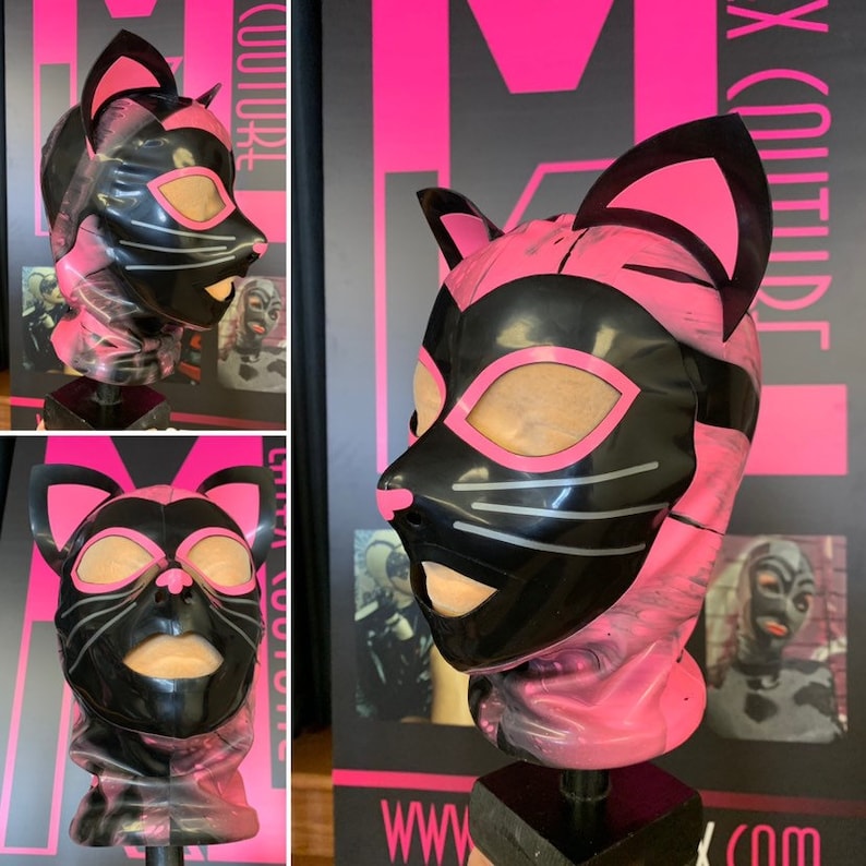 kinky-kitty-marbled-latex-hood-etsy-france