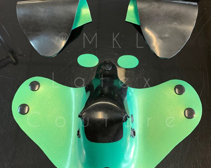 Grasshopper Green Puppy Latex Hood