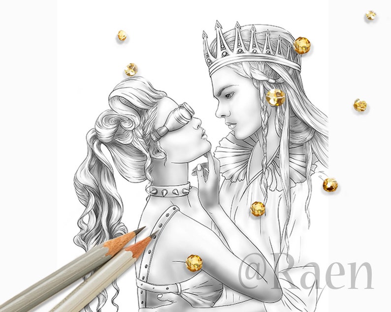 Digital Coloring Book By Raen Are You Real Downloadable Etsy