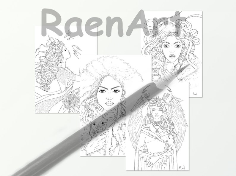 Digital Coloring Book By Raen Are You Real Downloadable Etsy