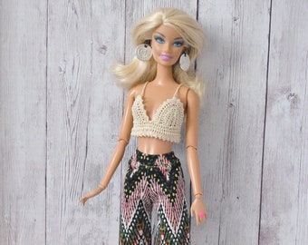 Beautiful handmade clothes for 1/6 scale  dolls - CROCHET TOP