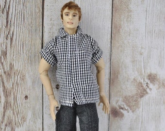 Handmade Clothes for 1/12 male dolls Zjakazumi,Heidi Ott-SHIRT