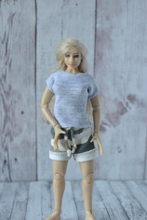 Beautiful Handmade Clothes for 1/12 scale female dolls Zjakazumi,Heidi Ott  dolls-SHORTS