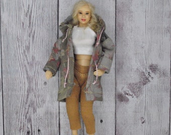 Beautiful Handmade Clothes for 1/12 scale female dolls Zjakazumi,Heidi Ott,TBLeague Phicen dolls-JACKET