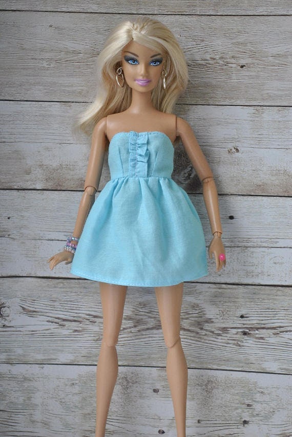 Beautiful Handmade Summer Outfit Dress For Barbie Fashionistas Model Muse Poppy Parker Fashion Royalty And Similar Size Dolls