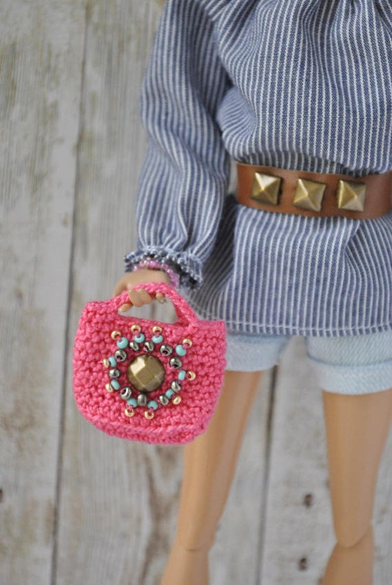 Handmade Crochet Bag for Barbie Fashionistas - Etsy