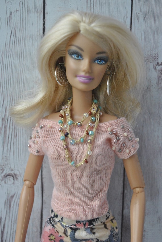 Beautiful Handmade Boho Jewelry-necklece for Barbie | Etsy