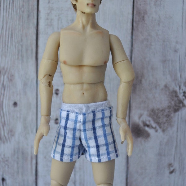 Handmade Clothes for 1/12 scale male dolls Zjakazumi-BOXER SHORTS