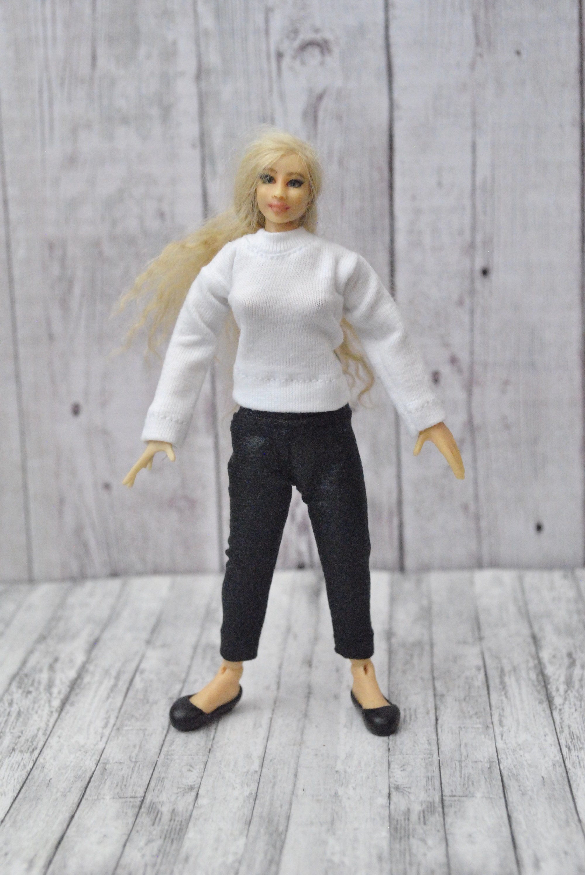 VUSLA 1/6 Scale Female Figure Doll Clothes, Top + Pants Uniform Costume for  12 Inch Female Action Figure Phicen/TBLeague CM185(C) : : Toys