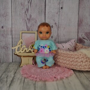 Beautiful handmade clothes for 1/6 scale baby  dolls- TOP and PANTS