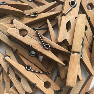 10 Vintage Wäscheklammern aus Holz, Vintage Wäscheklammern aus Holz, Wäscheklammern aus Holz, Vintage Wäscheklammern, Holzklammern