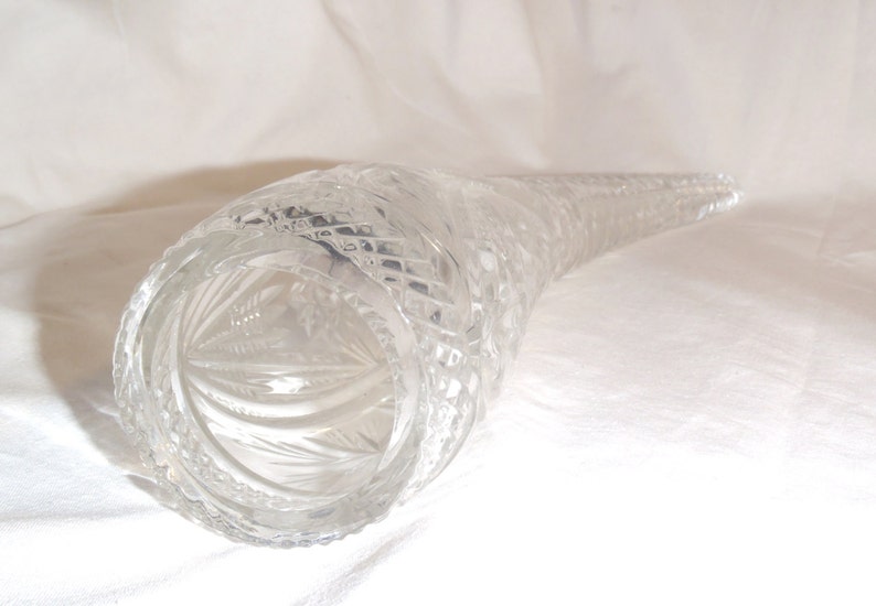 Glass horn Crystal horn Soviet crystal Horn for drinking Etsy