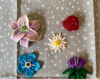 Flower badge/magnet