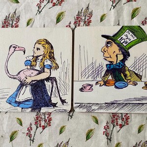 Alice in Wonderland coaster set