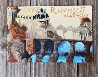 Hölzerne Bruchell Postkarte