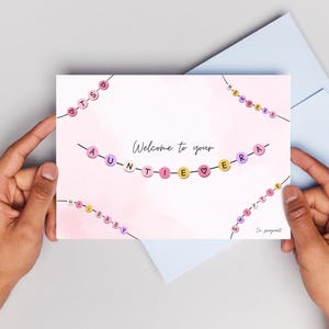 Pregnancy Announcement Card Auntie Era Taylor Swift Eras - INSTANT PRINTABLE