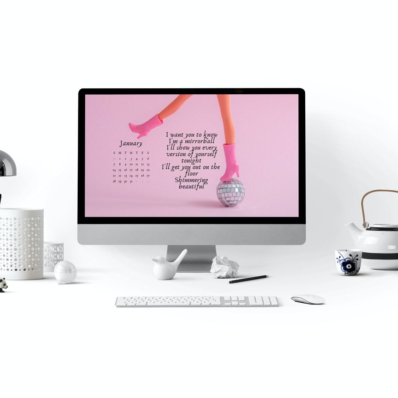 Eras Tour 2024 Calendar Desktop Wallpaper Bundle Taylor Swift INSTANT