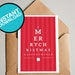 Merry Christmas Eye Chart - Printable Christmas Cards - Instant ...