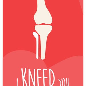 Funny Medical/Bones Valentine's Day Card Download 8 Printable Cards Great for physiotherapists, doctors, med students, nurses image 6