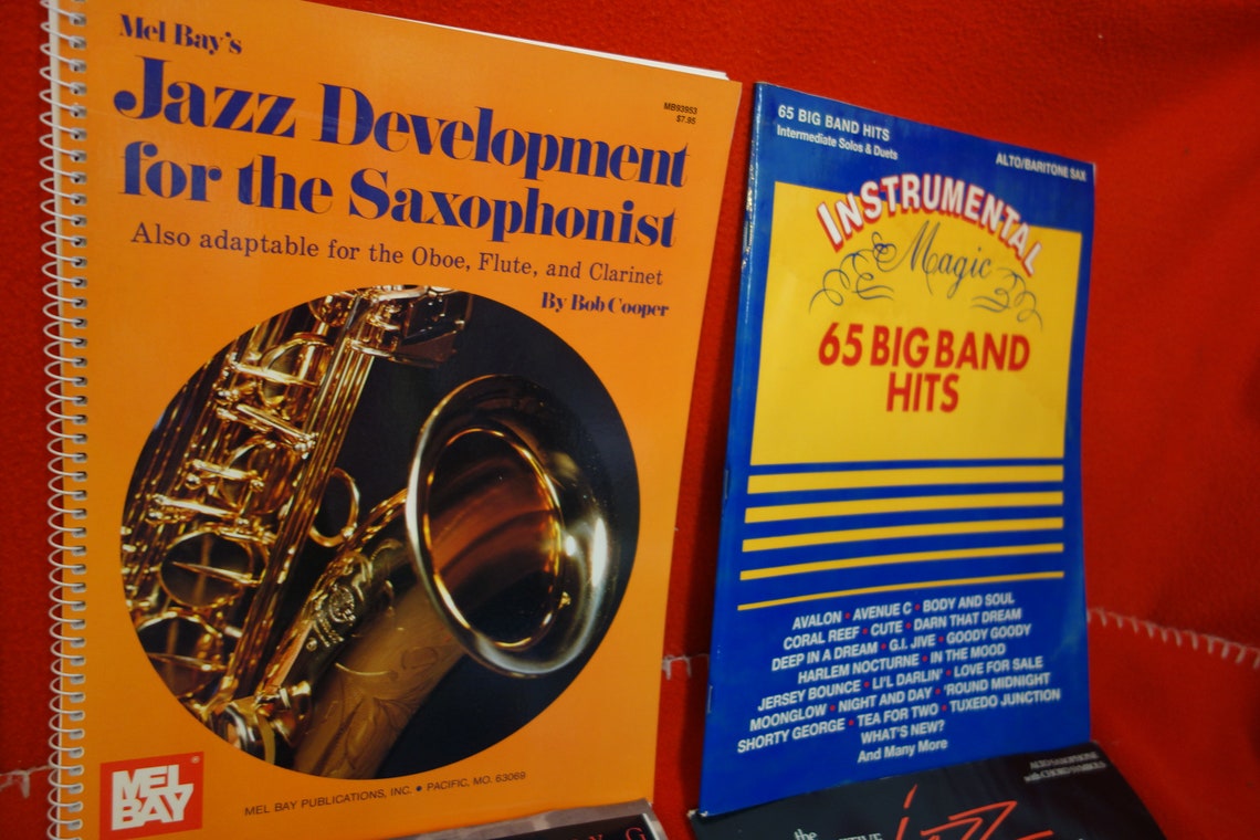 Lot Of Jazz Improvisation Books Intermediate Level 65 Big Etsy Lot Of Jazz Improvisation Books Intermediate Level 65 Big Etsy