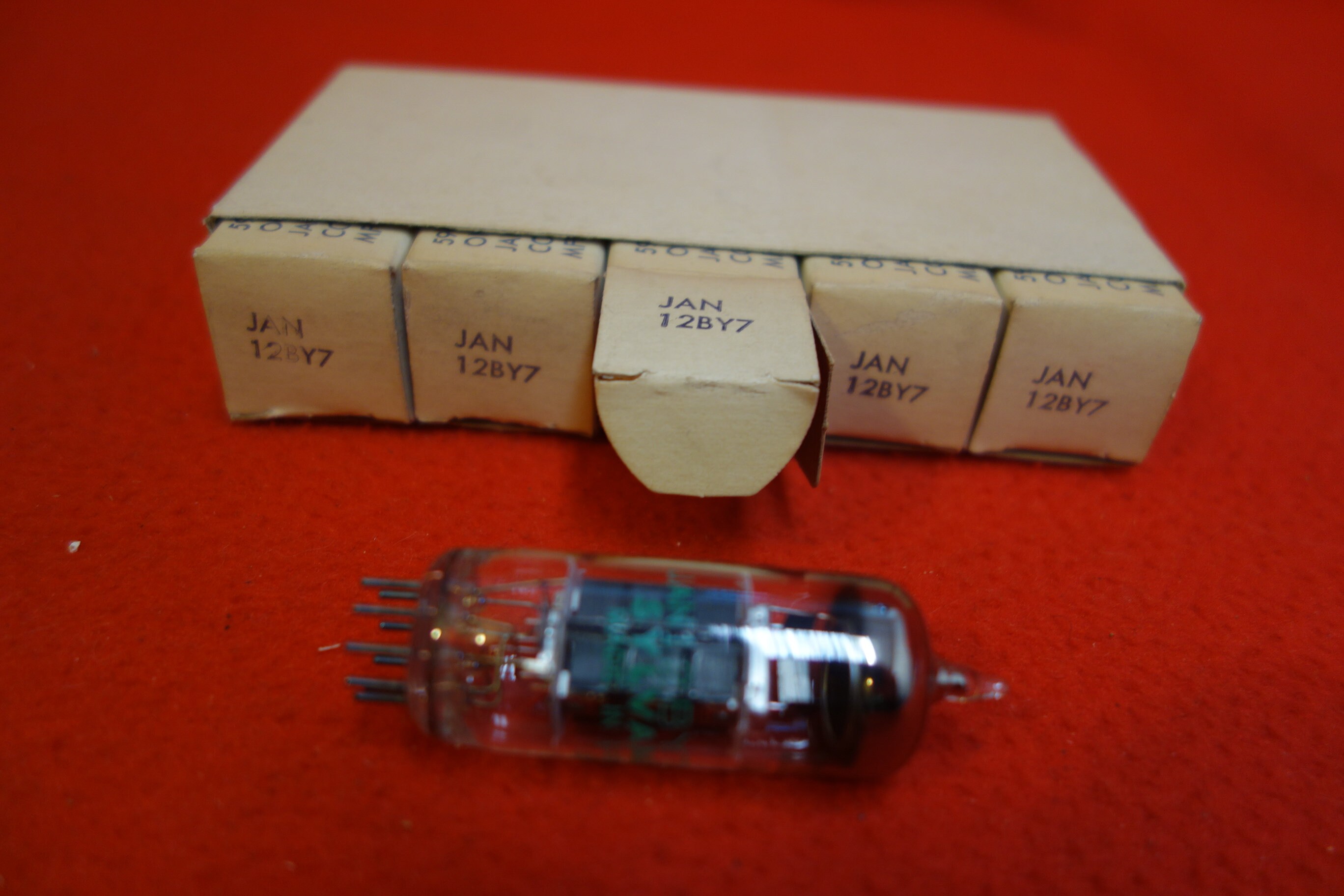 Vintage Electron Tube Vacuum Tubes Package 5 Jan 12BY7 Etsy