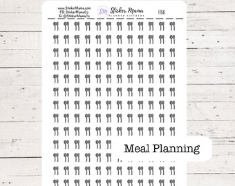 I-114 MEAL PLANNER STICKERS - Dinner Stickers - Meal Stickers
