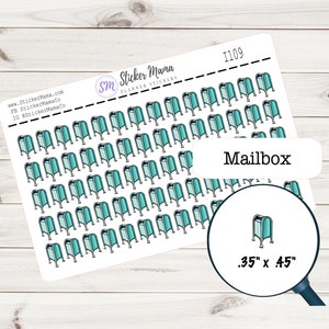 BRIEFBOX KALENDEREIS Aufkleber I109 Mail Box Sticker Post Office Sticker Briefkasten Sticker Kit
