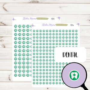 Adesivos de PLANEJADOR DENTÁRIO I-121 || Adesivos Dentários || Adesivos para Dentista || Adesivos de cuidados de saúde